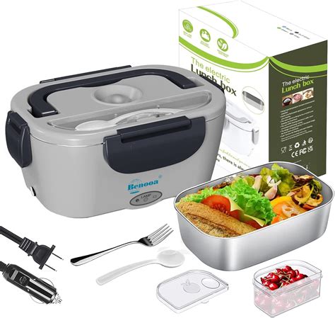 benooa electric lunch box|Benooa Electric Lunch Box, Heated Lunch Box 12V/110V 2 In 1 .